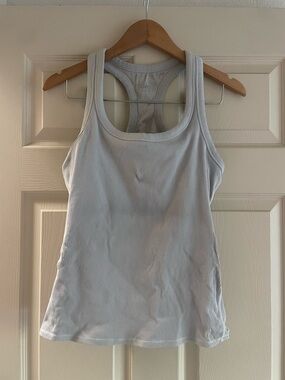 ALO Yoga Light gray Ribbed Racerback Tank